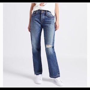Current/Elliott Lennon Destroy Straight Jeans